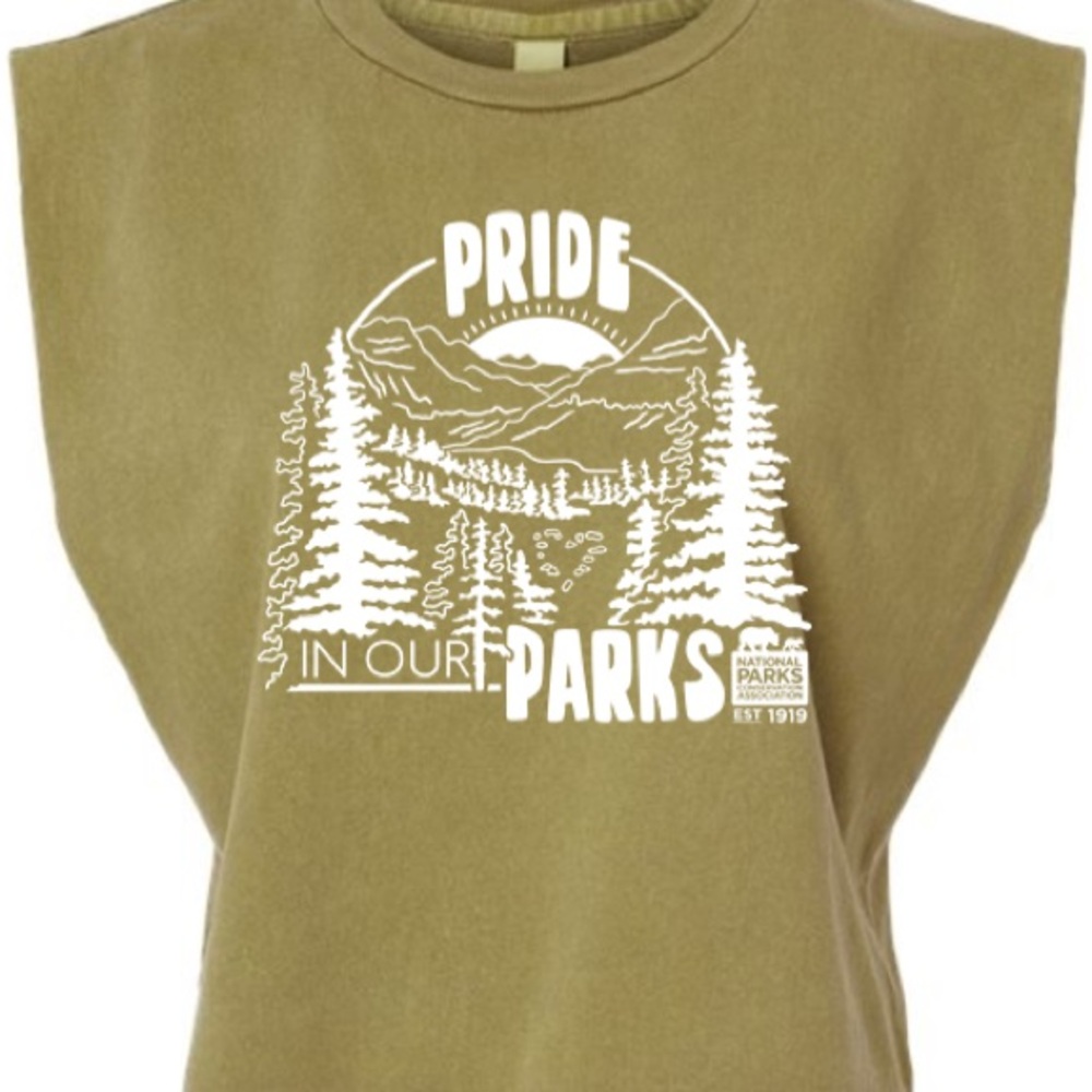 Pride in our Parks 2022 Forest Heavyweight Muscle Tee